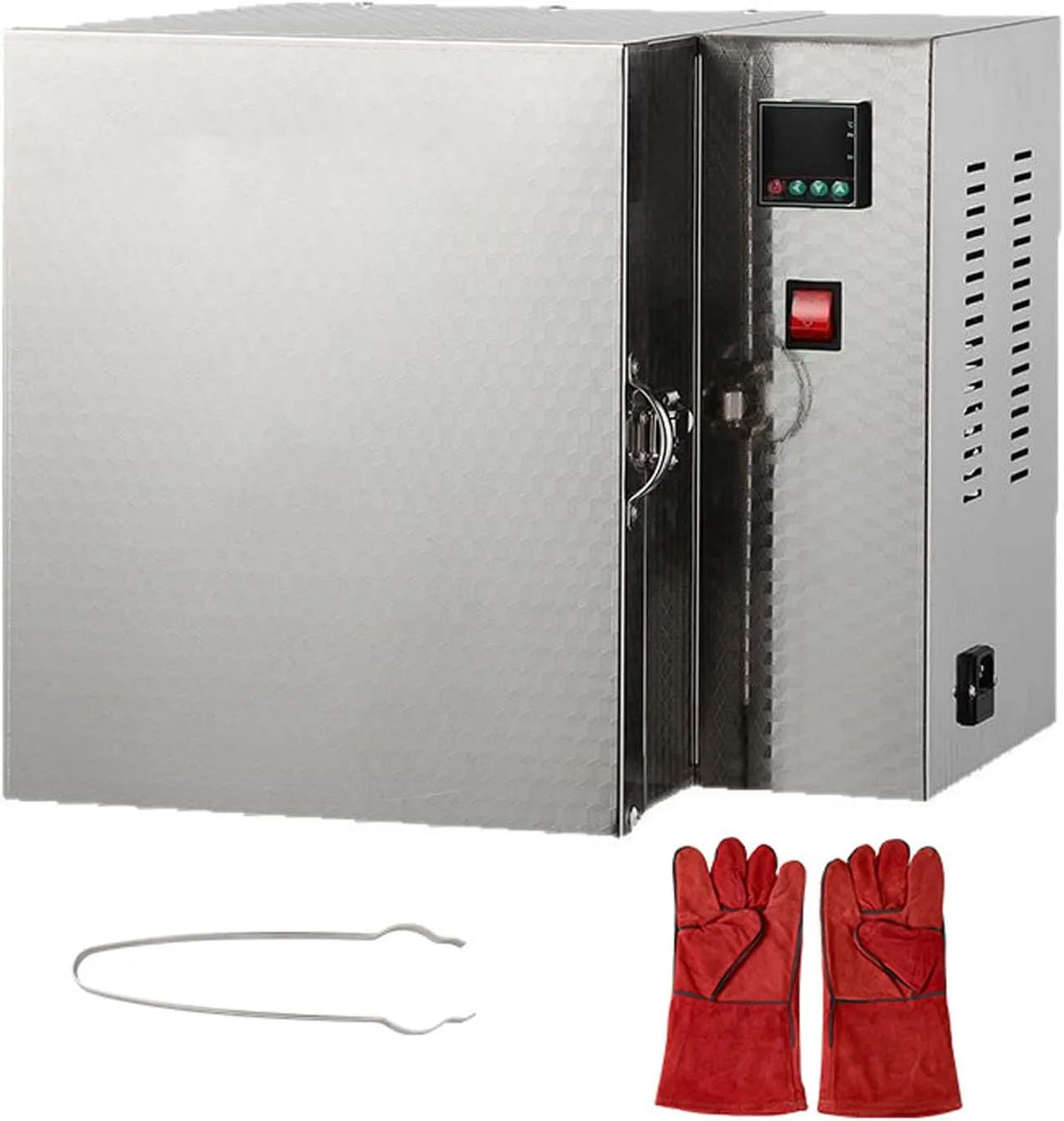 Inbouwoven met 1500 W, 800 °C, 34-38 minuten en regelbare thermostaat