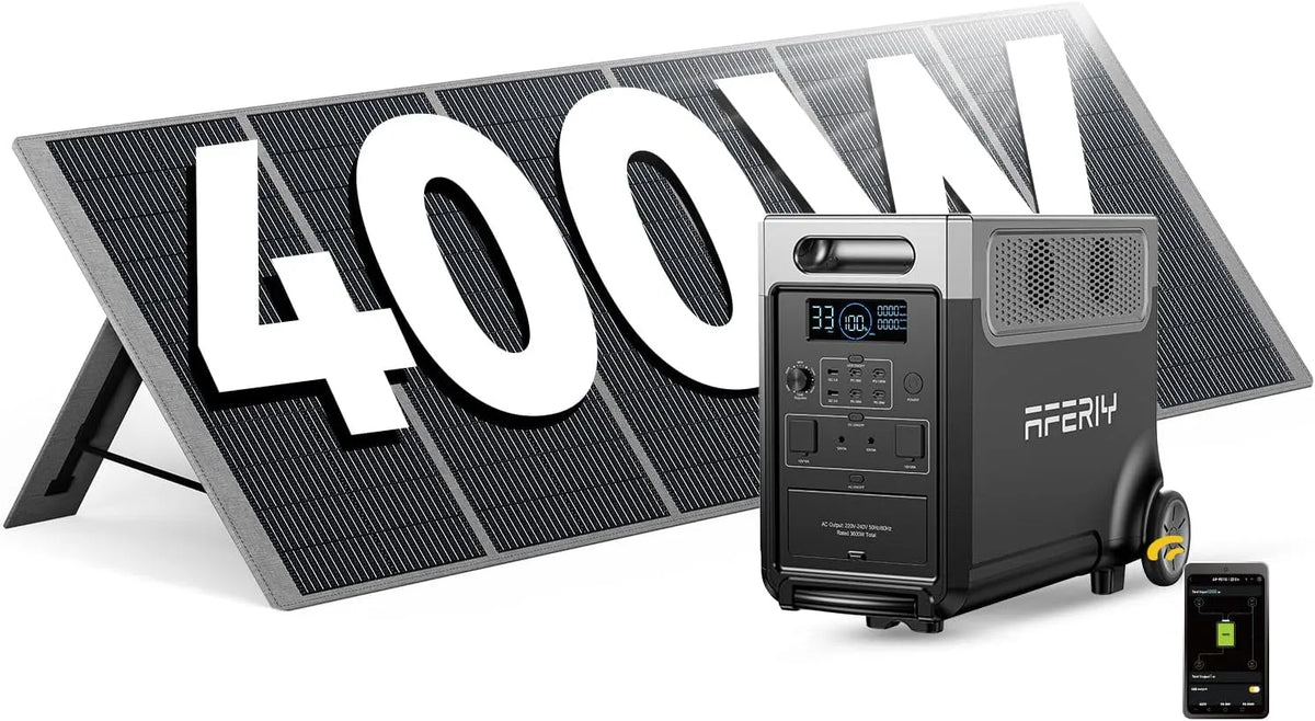 Draagbaar powerstation, 3600 W, 400 W, 3840Wh, LiFePO4-batterij