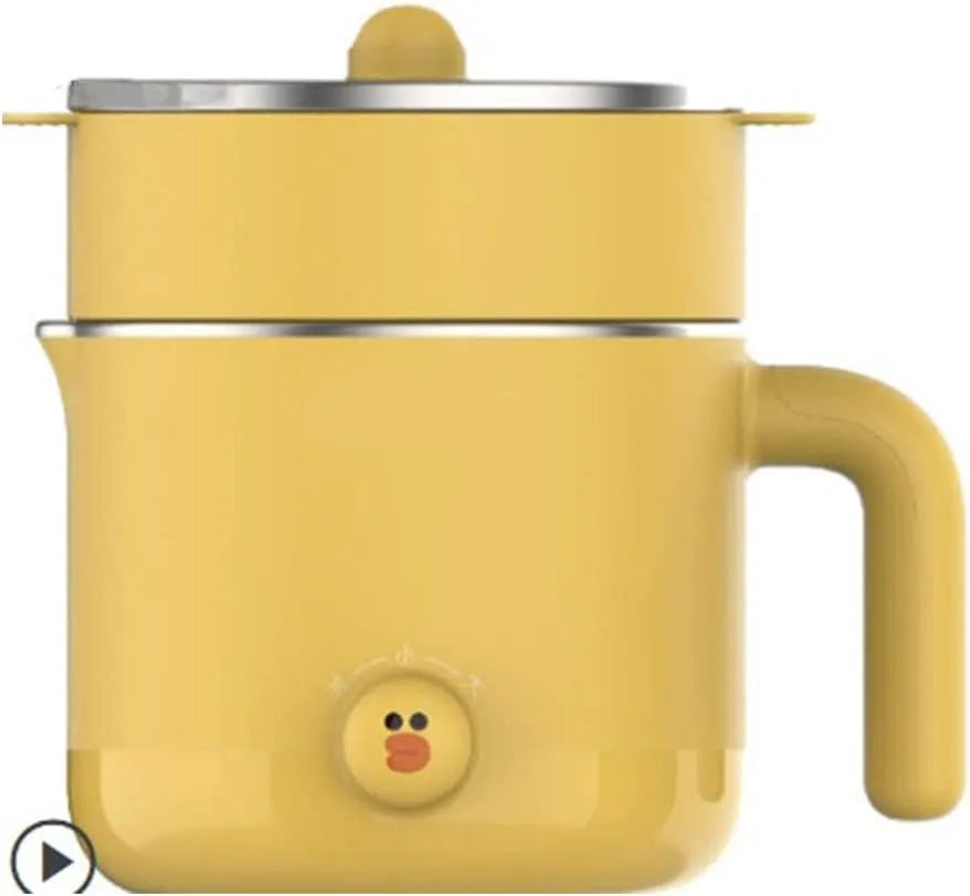 Slowcooker met 24 uur, hogedrukstoom, geel en mobiele uitvoering