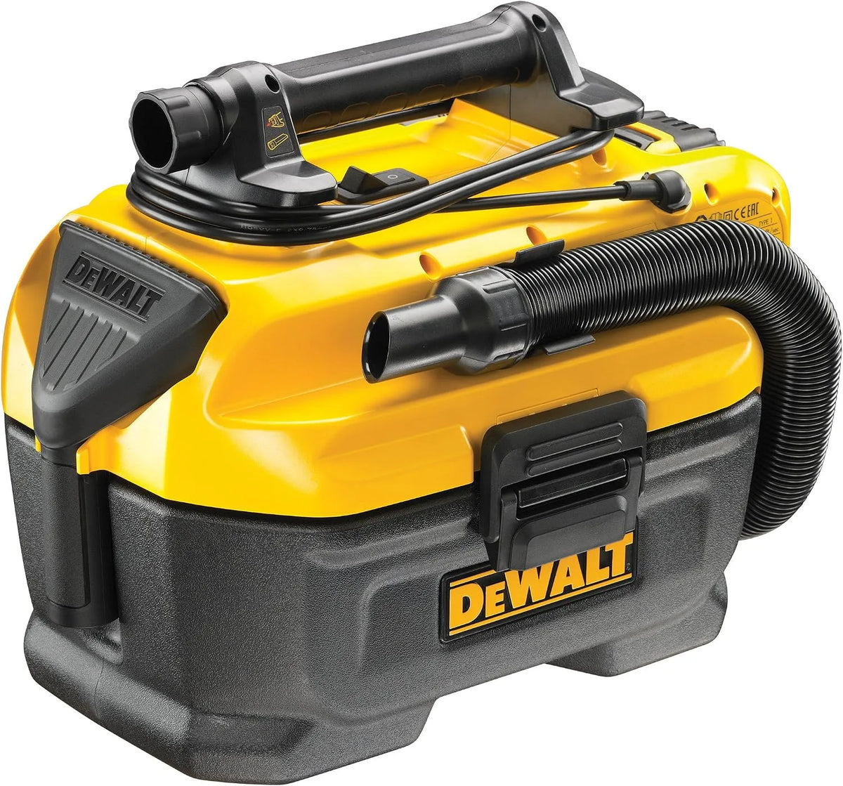 DeWalt Nat- en droogzuiger DCV584L-GB met 18V, 300 W en geel