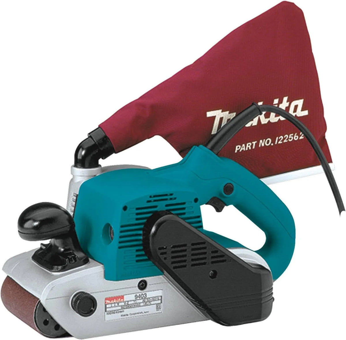 Machine, Makita, blauw, 100 x 610 mm, 230 V, Zwaarste en snelste eentoerige bandschuurmachine