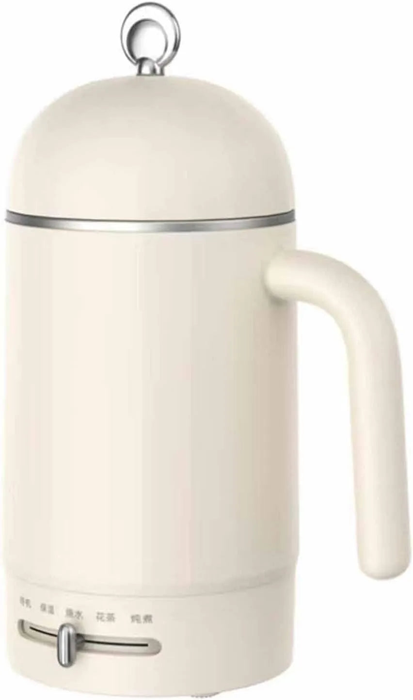 Waterkoker met 600 ml, 500 W, geluidsarme werking en RVS, Ulz 000485 Multifunctionele mini-waterkoker