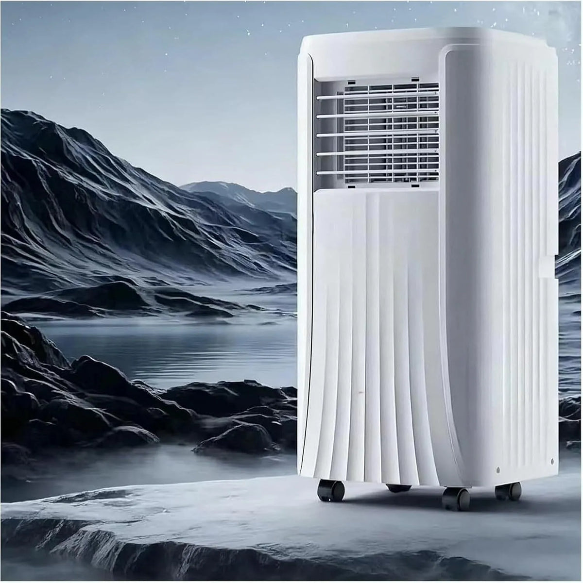Mobiele airconditioner, 3-in-1, Koelen en Ontvochtigen met Afstandsbediening, Energiezuinig voor Ruimtes tot 28 m2, 9000 BTU, geluidsarm