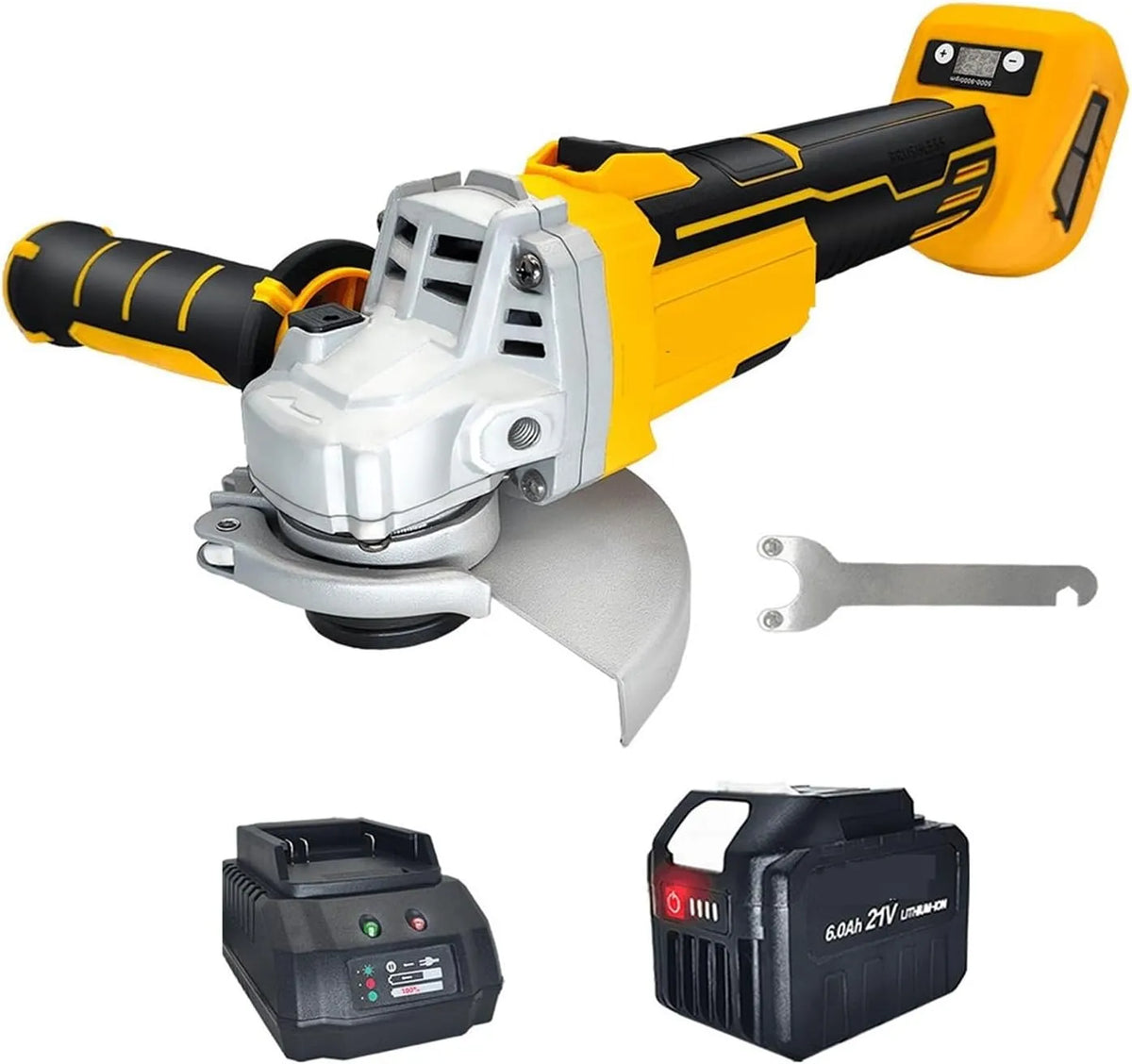 Haakse slijper, 125mm, 5000-9000 RPM, 18 V, Elektrische slijpmachine