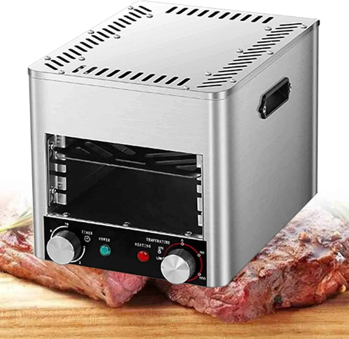 Elektrische Steak Grill voor binnengebruik Commerciële Steak Grill Automatische Steak Smoker Broiler Tijd Temperatuur Instelbaar voor Rundvlees Kip