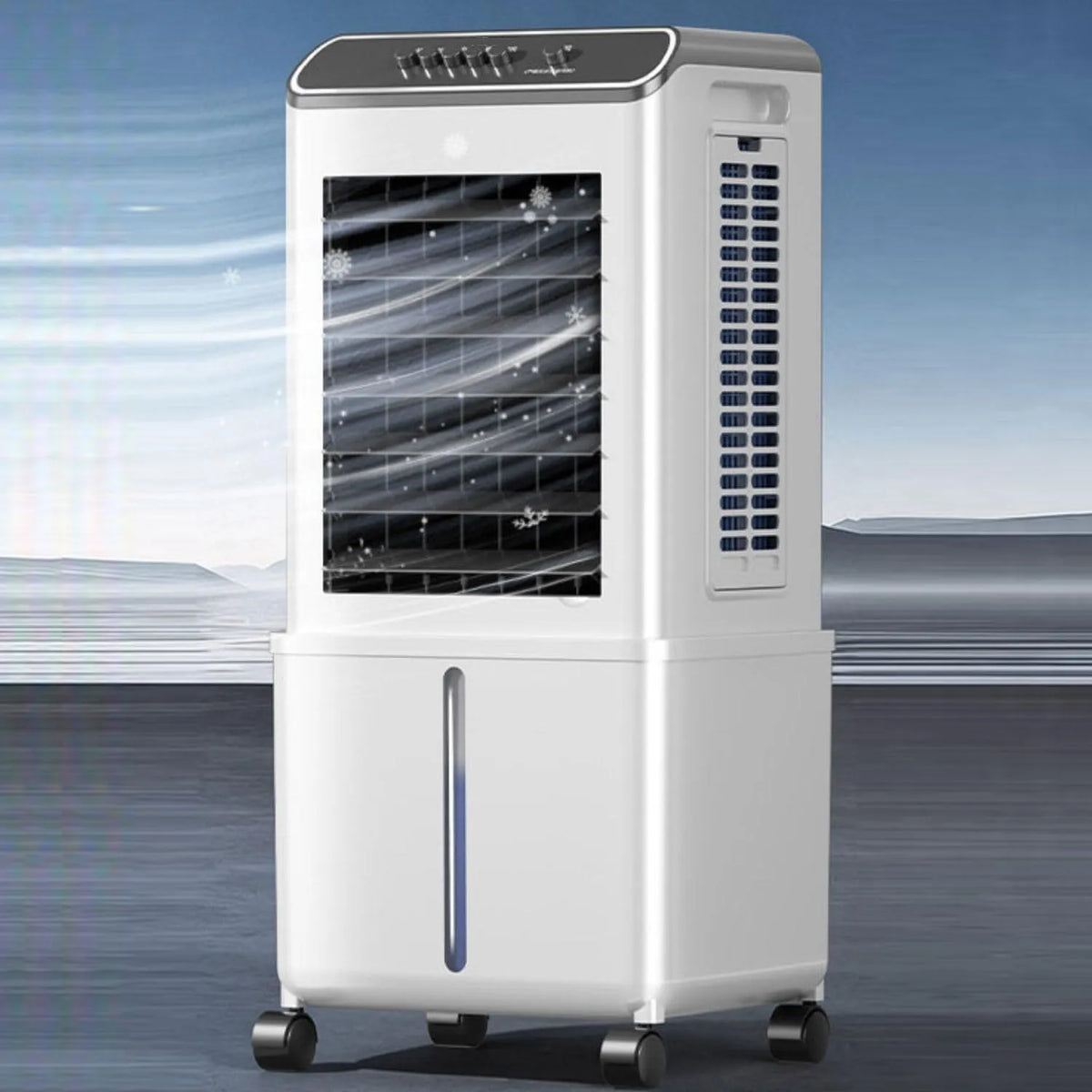 Mobiele airconditioner en Luchtkoeler met 10L, 3 snelheden, Timer, 10 uur, waterreservoir, geluidsarme werking en oscillatiefunctie