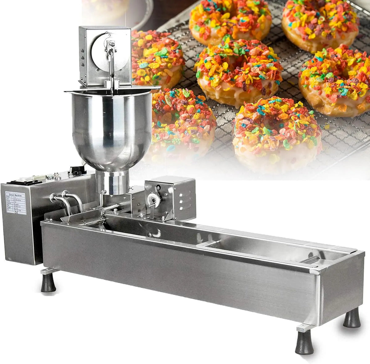 Donuts Making Machine, CommerciëLe Automatische, Timer Controle, Met 3 Mallen