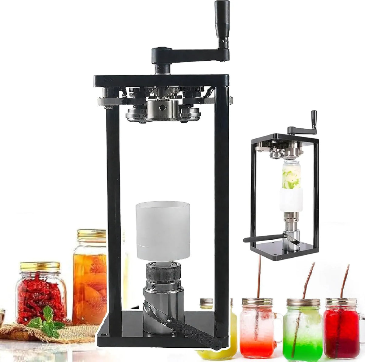 Can Sealing Machine met 5,5 cm, 17 cm, 1,2 inch, 330 ml, 500 ml en 650 ml