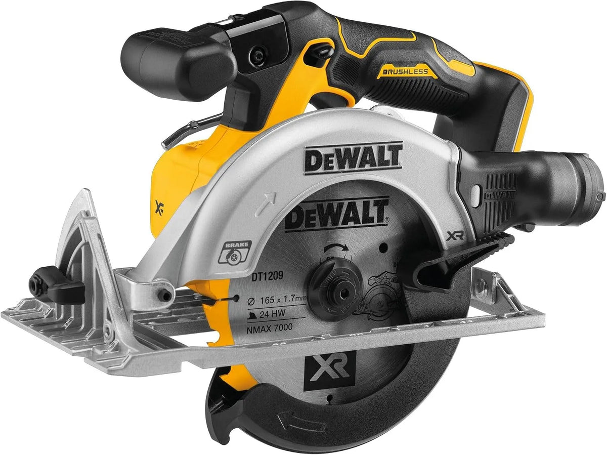 DeWalt Cirkelzaag DCS565N-XJ met 18V, 165mm en aluminium