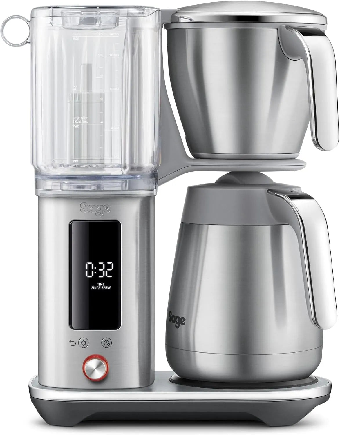 Sage The Luxe Brewer Thermal met 30 minuten, 65°C, 24 uur, timer en goud