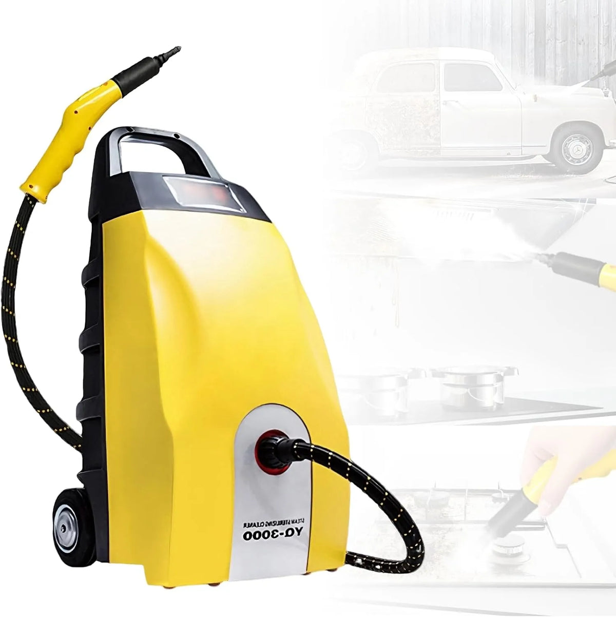Stoomreiniger C/230 met 3000 W, 110°C, 220V, 2500 W, 110V, 4-5 bar, 150 °C en 250 °C