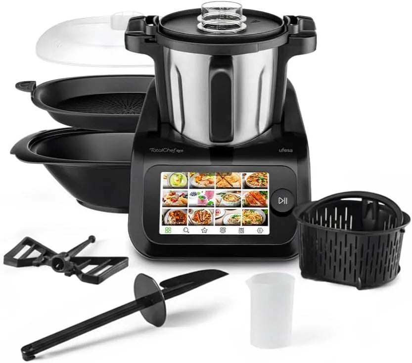 Keukenmachine, 3,5 l, 15 programma's, wifi, Ufesa TotalChef RK6 Multifunctionele keukenmachine, 30 functies, intelligent, digitaal display