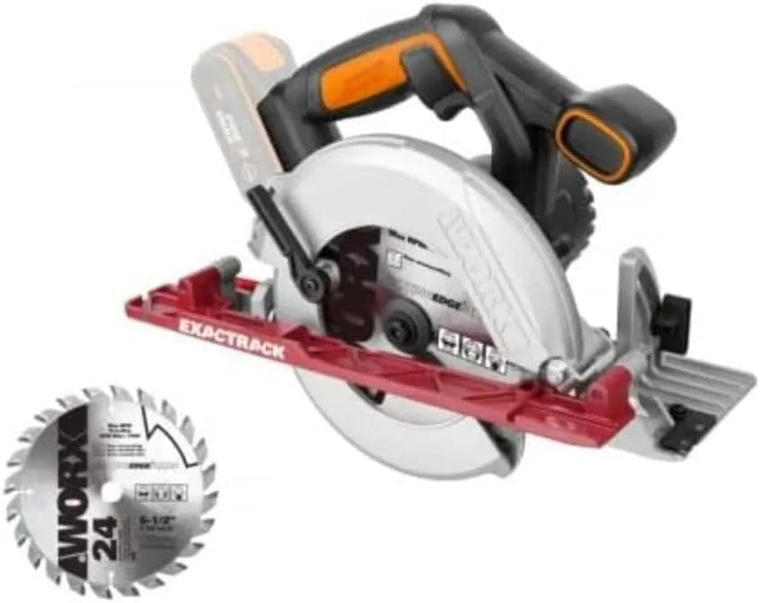 Cirkelzaag, WORX WX530.9 WX530.9, zwart, 20 V, 165 mm, 55 mm, 38 mm