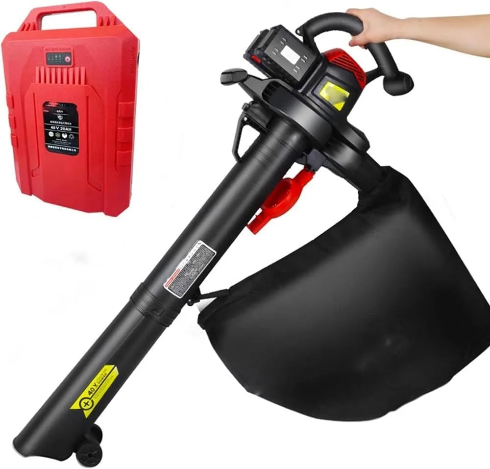 Stofzuiger, 40V, 2-in-1, Draagbare Bladblazer Stofzuiger, Rugzak Batterij