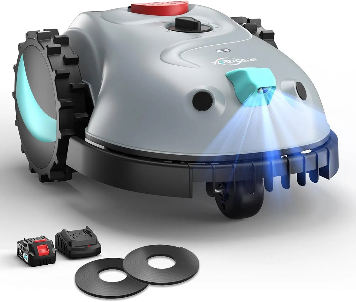 Robotmaaier, 150 m2, 150 obstakelherkenning, met visie-navigatie, reservemessen, magneetband