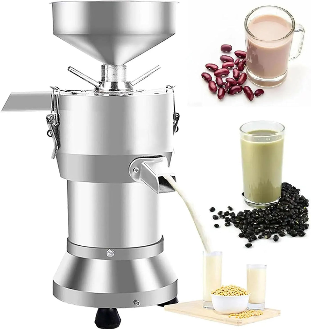 Notenmelkmaker met 1100 W, RVS en aluminium, 1100 W Elektrische Sojamelk Making Machine 25KG/H Output