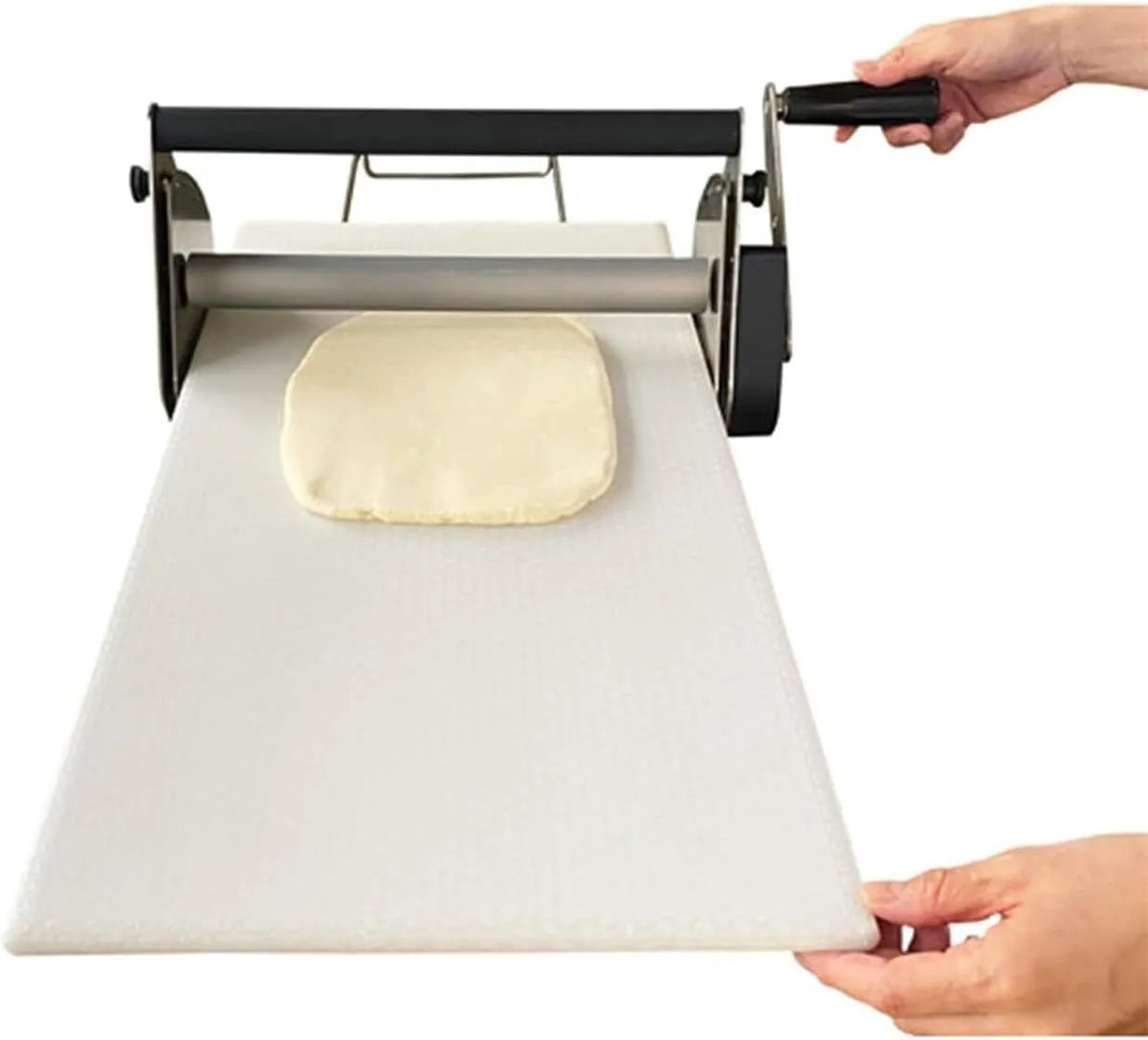 Deeg Sheeter Machine, Croissants, RVS Pizza Maker met Verstelbare Dikte voor Bakkerij
