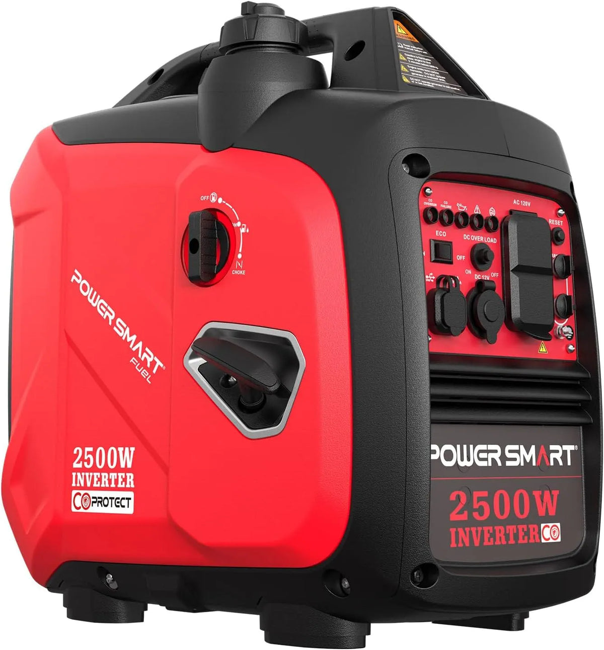 Spanningsomvormer, geluidsarm voor camping, PowerSmart 2500 Watt draagbare omvormer generator