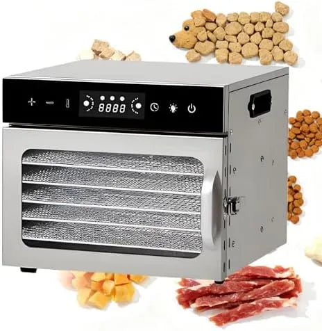 Ventilator met timer, regelbare thermostaat, geluidsarme werking, RVS en gerichte luchtcirculatie