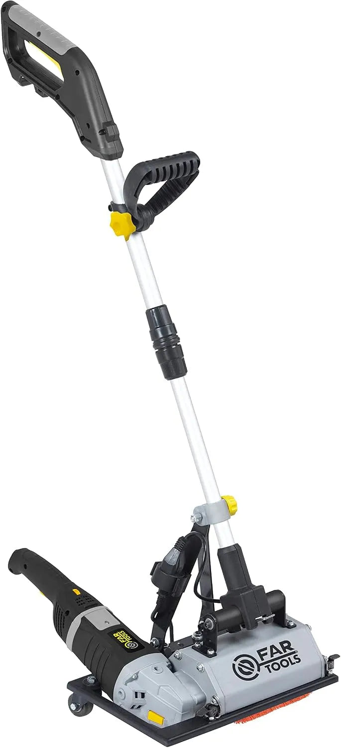 Apparaat met 1800 W, 100 mm en 110 cm, 2 nylon schuurmiddelen Ø 120 mm / L2 x 100 mm