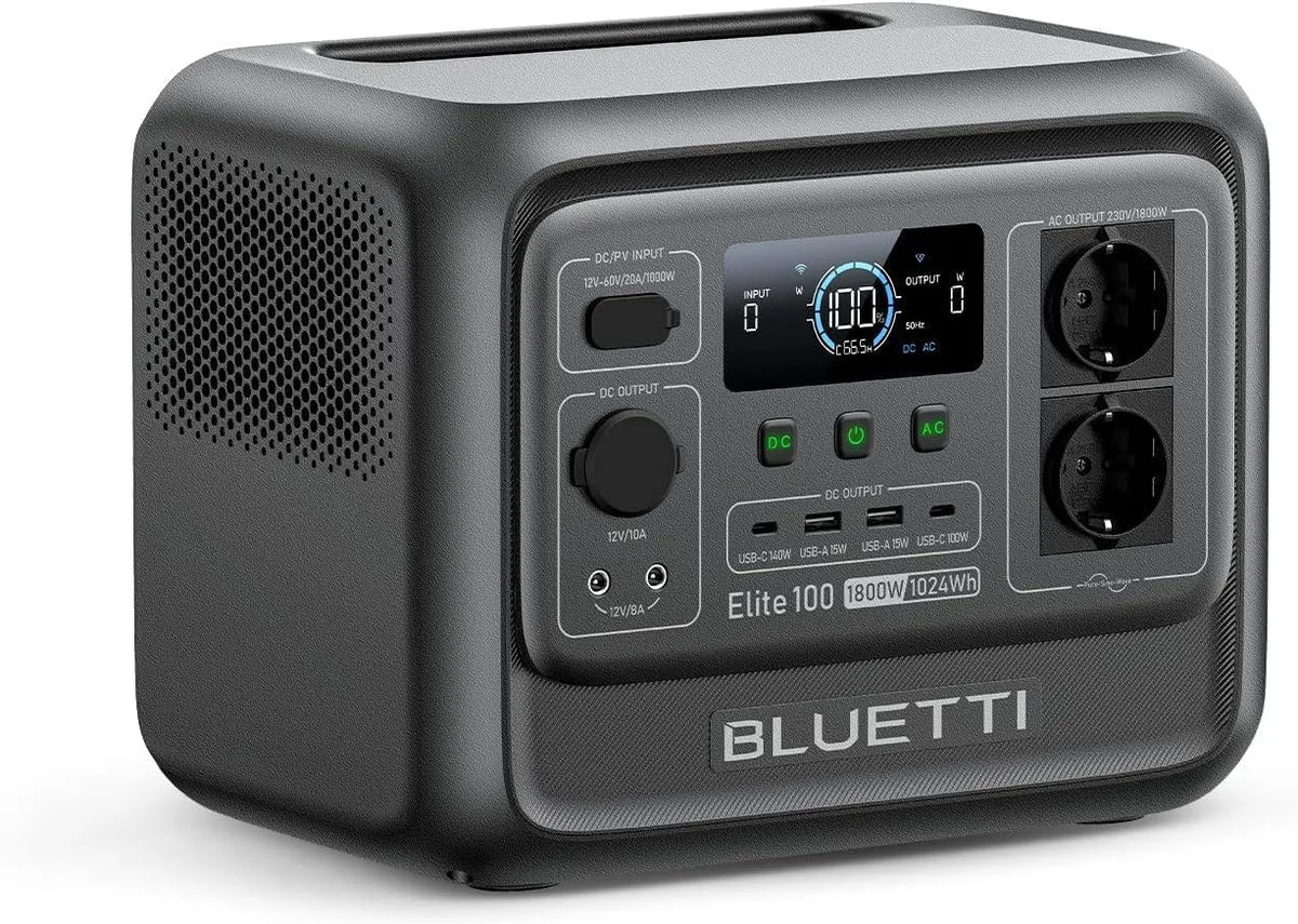 BLUETTI, Draagbaar powerstation, Elite 100, 1024Wh, een LifePO4-accu