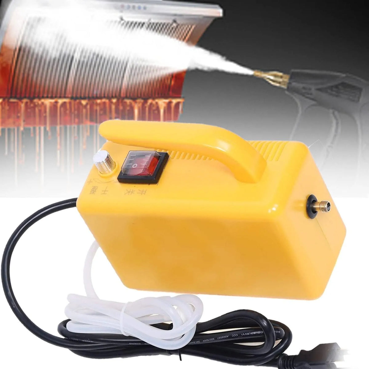 220 V, Stoomreiniger, geel 220 V, automatisch pompen voor keuken, badkamer, Handgehouden