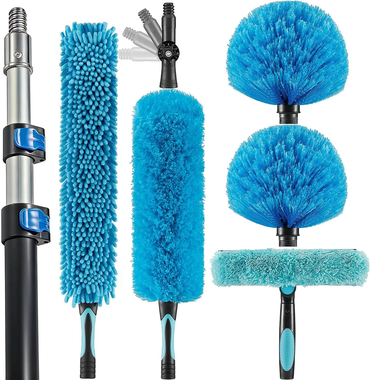 20 voet High Ceiling Fan Duster met 5-12 voetverlengingspalen met aluminium