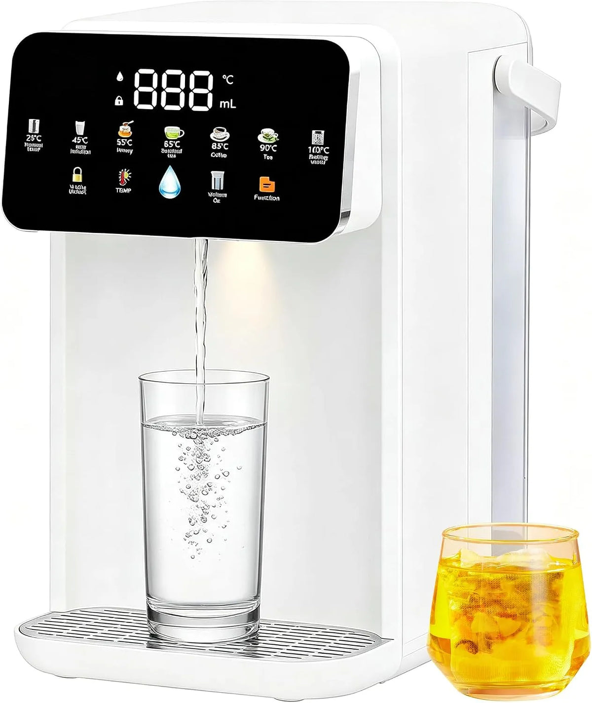 Waterkoker, Instant Heetwaterdispenser, 3,5 Liter Led-waterkoker Met aanraakbediening, 7 Temperatuurinstellingen 25-100 °c En 8 Volume-instellingen
