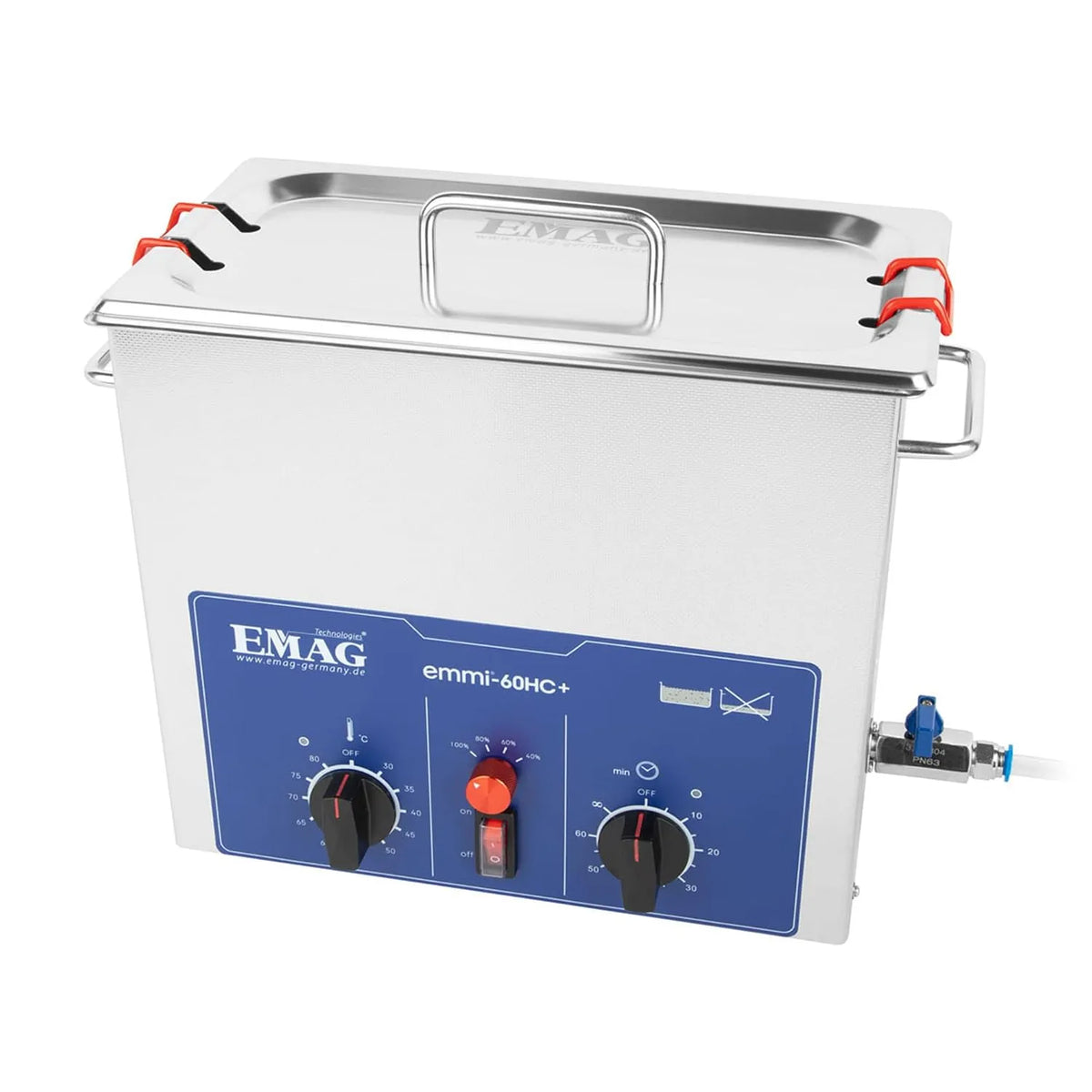 Ultrasoonreiniger, EMAG Emmi 60HC Plus Ultrasone reiniger, professionele reiniging voor gereedschappen, printplaten en, 6,7 l ultrasoon