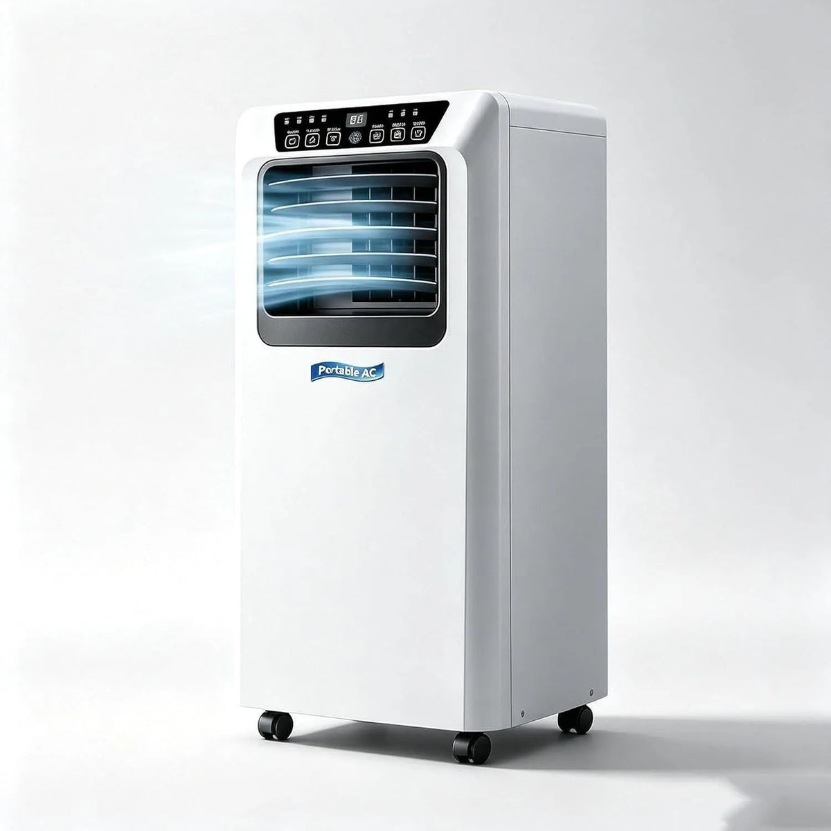 Mobiele airconditioner en Luchtkoeler, Draagbare Airco 14000 BTU, Koelen en Verwarmen 2-in-1 Mobiele Luchtkoeler met Zwenkwielen, Compacte