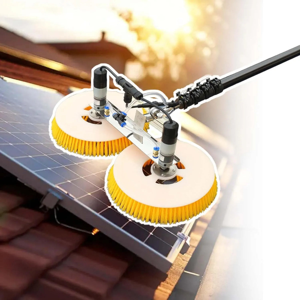 Machine, CommerciëLe Reinigingsmachine Dualuse-5M/16.4FT, Elektrische Paal Voor Het Reinigen Van Zonnepanelen met waterreservoir, 5 M/8 M