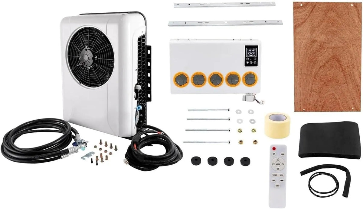 Mobiele airconditioner, 12V 960 W Buiten- en binnenairco voor, binnen 6m2 Thermische dissipatieventilatie