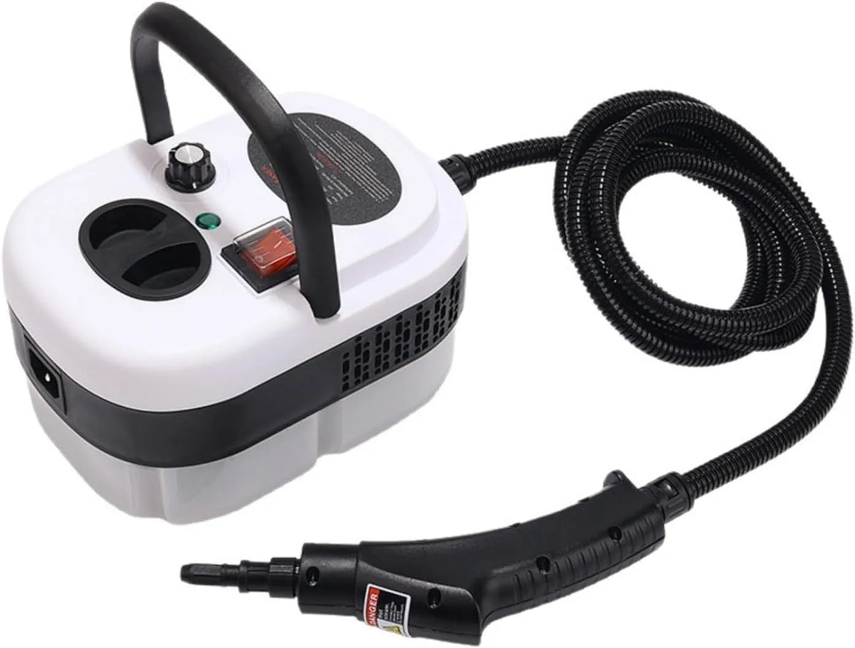 Stoomreiniger met 2500 W, 1200 ml, waterreservoir, handmodel, hogedrukstoom en voor keuken, badkamer en auto