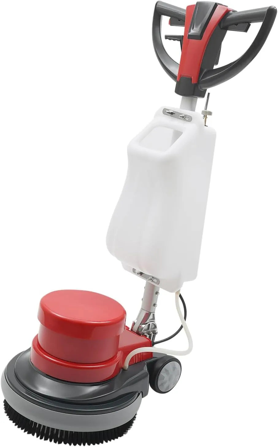 Vloerreiniger met 1100 W, 43 cm, waterreservoir, aluminium, voor tapijt, harde vloeren en dierenharen, zwart en rood