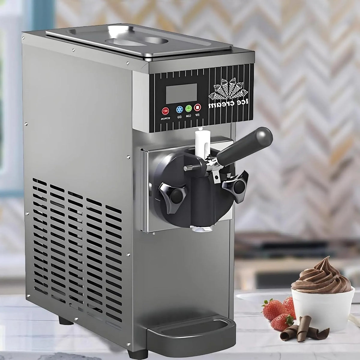 Machine met 450 W, 4-5 kg, 32 °C, 10 minuten, 4-6 minuten, digitaal display, RVS en grijs