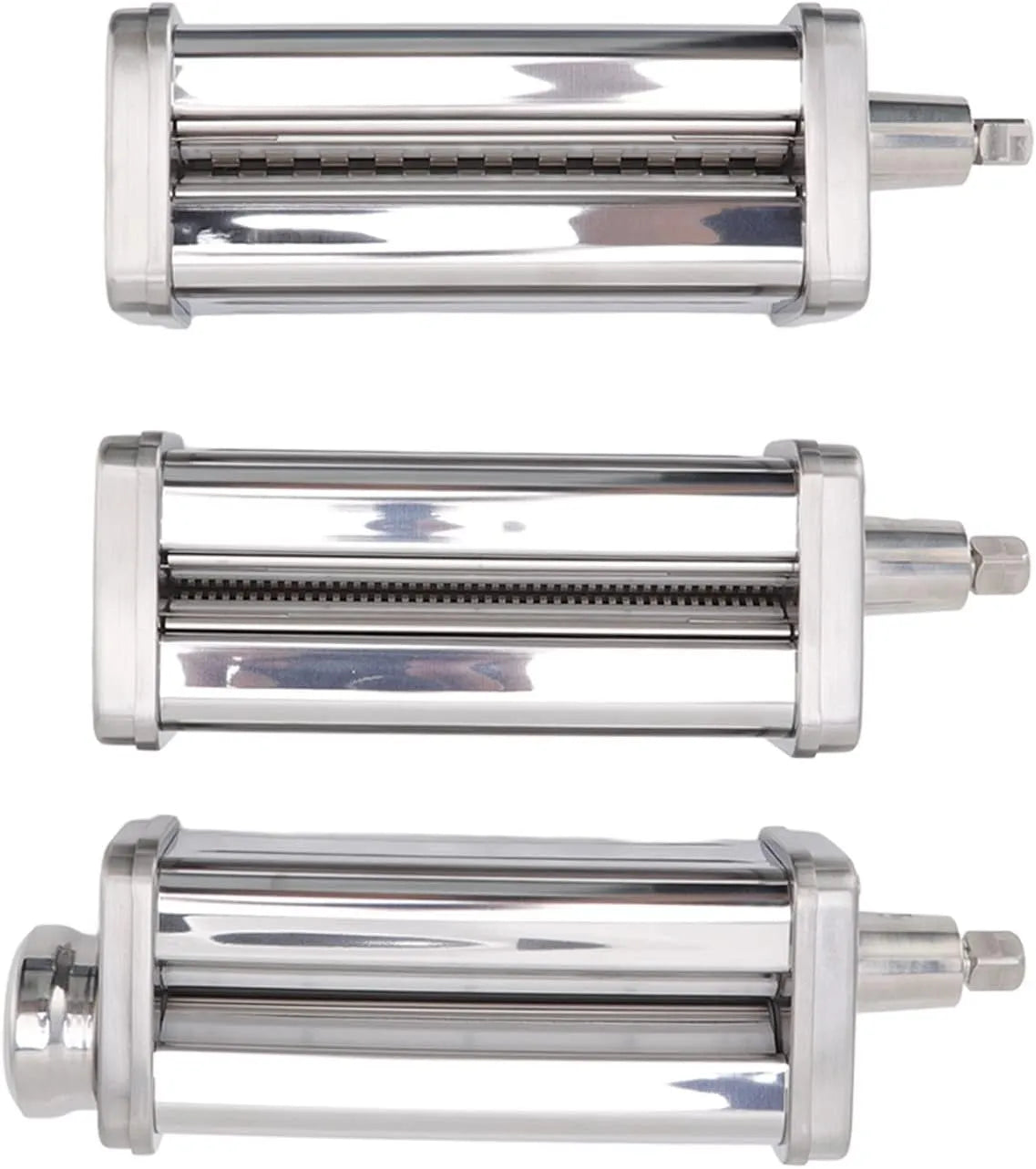 Elektrische pastamachine, RVS, 0,01 inch, 6,3 mm, met een Fettuccinesnijder