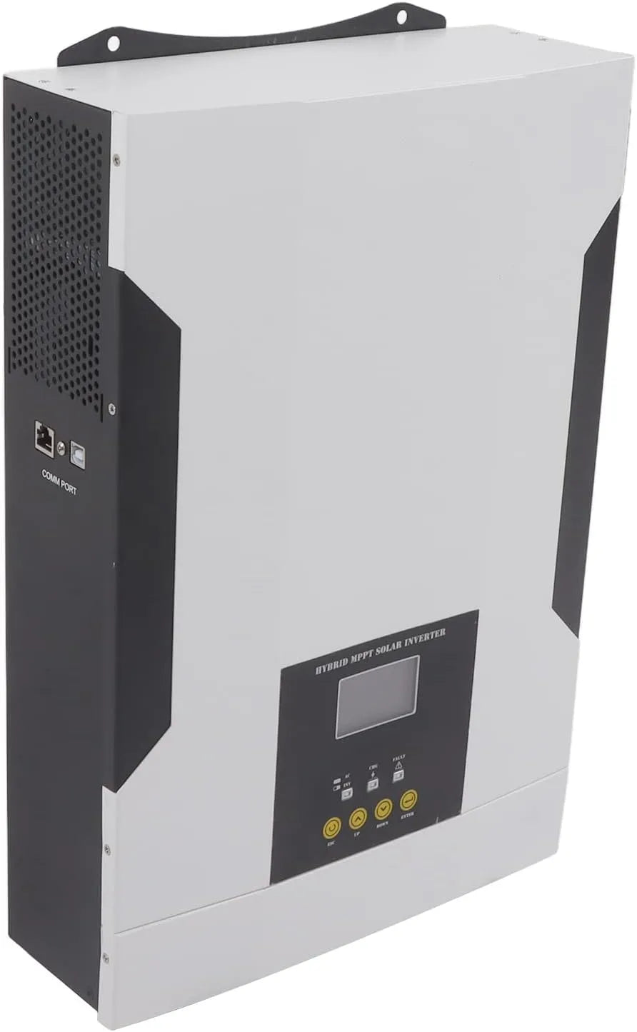 Spanningsomvormer, WiFi, 24 V DC Naar 230 V AC, 3500 W Zuivere Sinusomvormer met MPPT-controller, Ejoyous Oplader voor Zonne-energie-omvormer