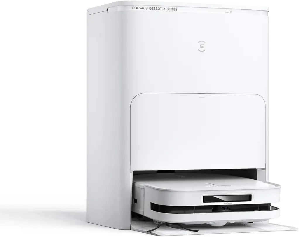 Ecovacs Robotstofzuiger X5 met 12800Pa, 70°C, 15mm, 1 mm, 200 mm, obstakelvermijding, voor tapijt, harde vloeren en dierenharen en mop