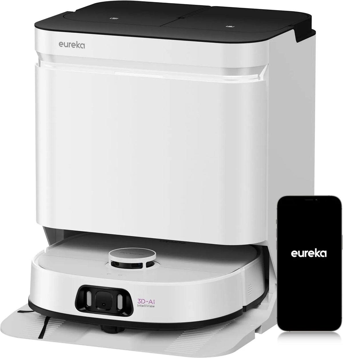 Robotstofzuiger J15 met 19.000 Pa, 12 mm, 75 °C, 1,36 mm, 55 °C, app-bediening, aluminium en voor tapijt, harde vloeren en dierenharen