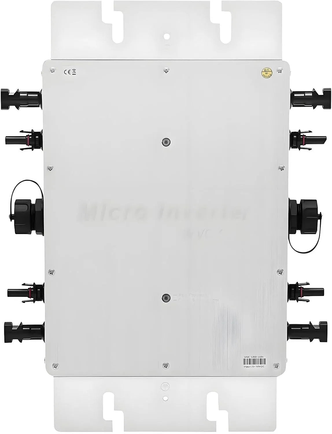 Spanningsomvormer met 1600 W, WiFi, app-bediening, zonne-energie en aluminium