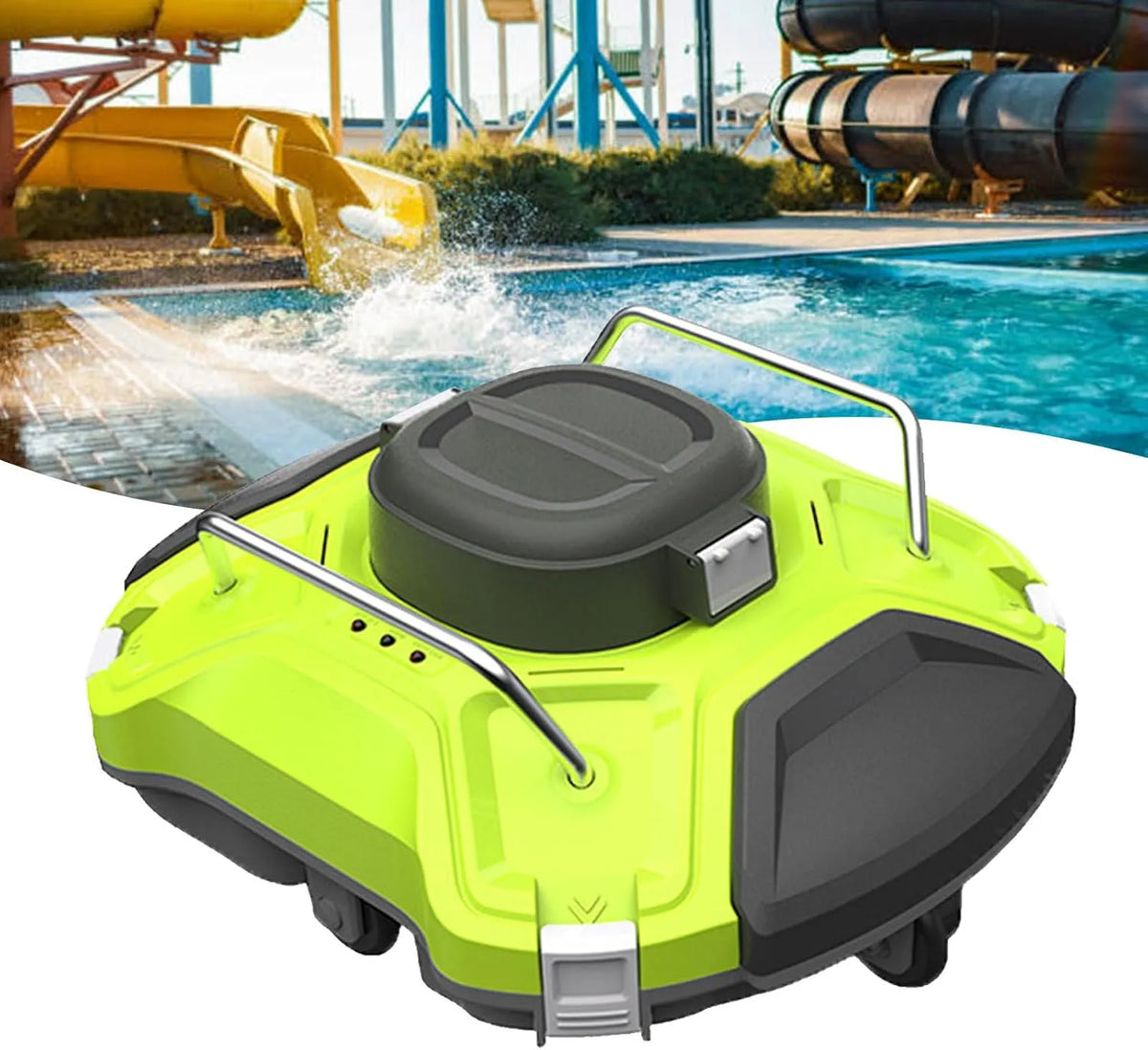 Zwembadrobot, Draadloze IPX8 waterdichtheid/5000, Draadloze zwembadreinigingsrobot met dubbele motoren, IPX8 waterdichtheid/5000 mAh batterij