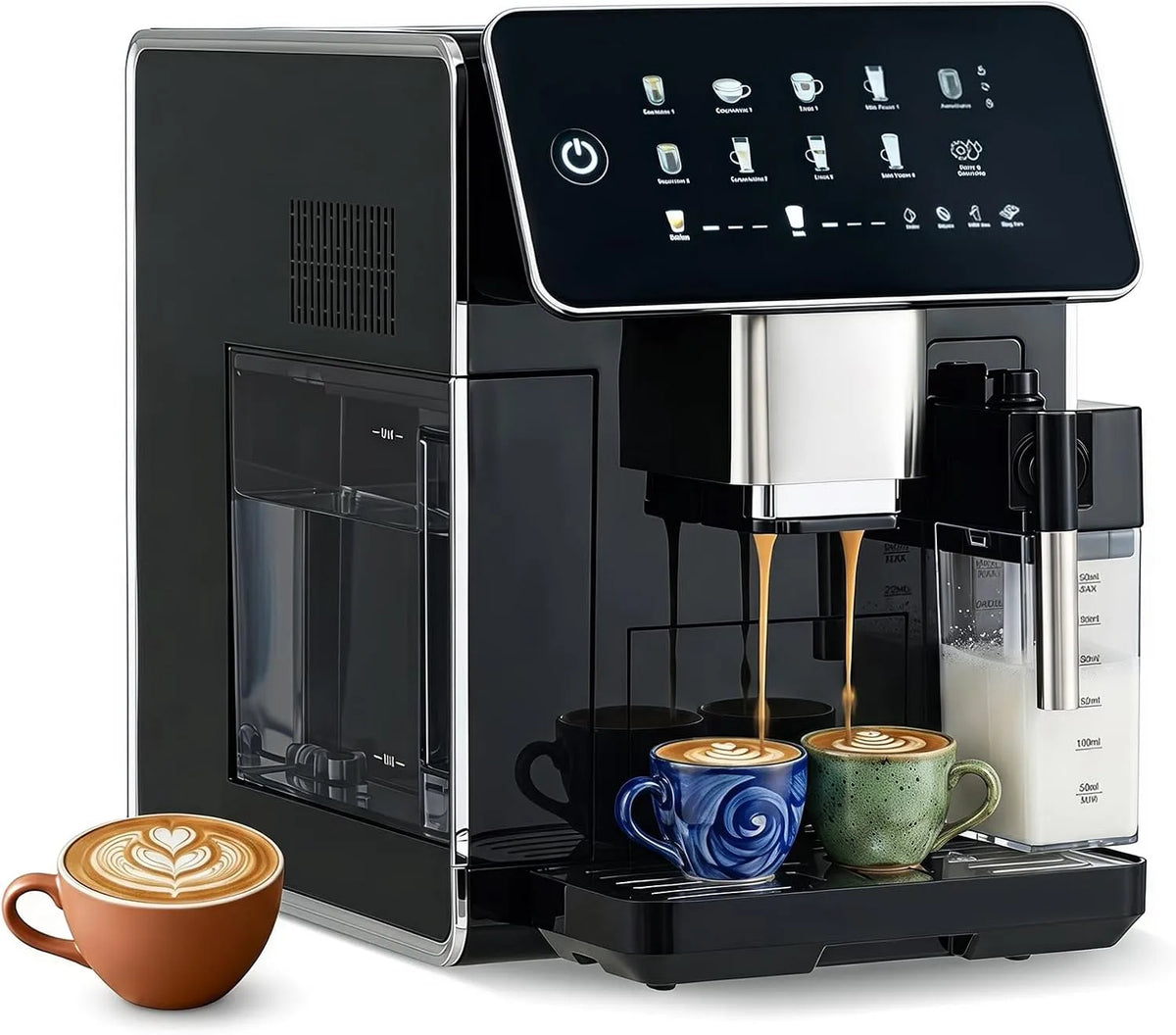 Espressomachine, americano, LIFEZEAL Volautomatisch