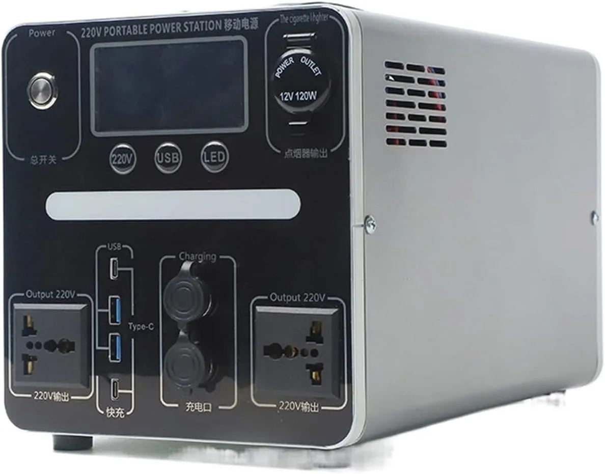 800 W, 800 W back-up draagbare krachtcentrale 1800Wh zonnegenerator PD60W AC-batterij Noodoplaadvoorziening voor buiten kamperen RV, model PD60W