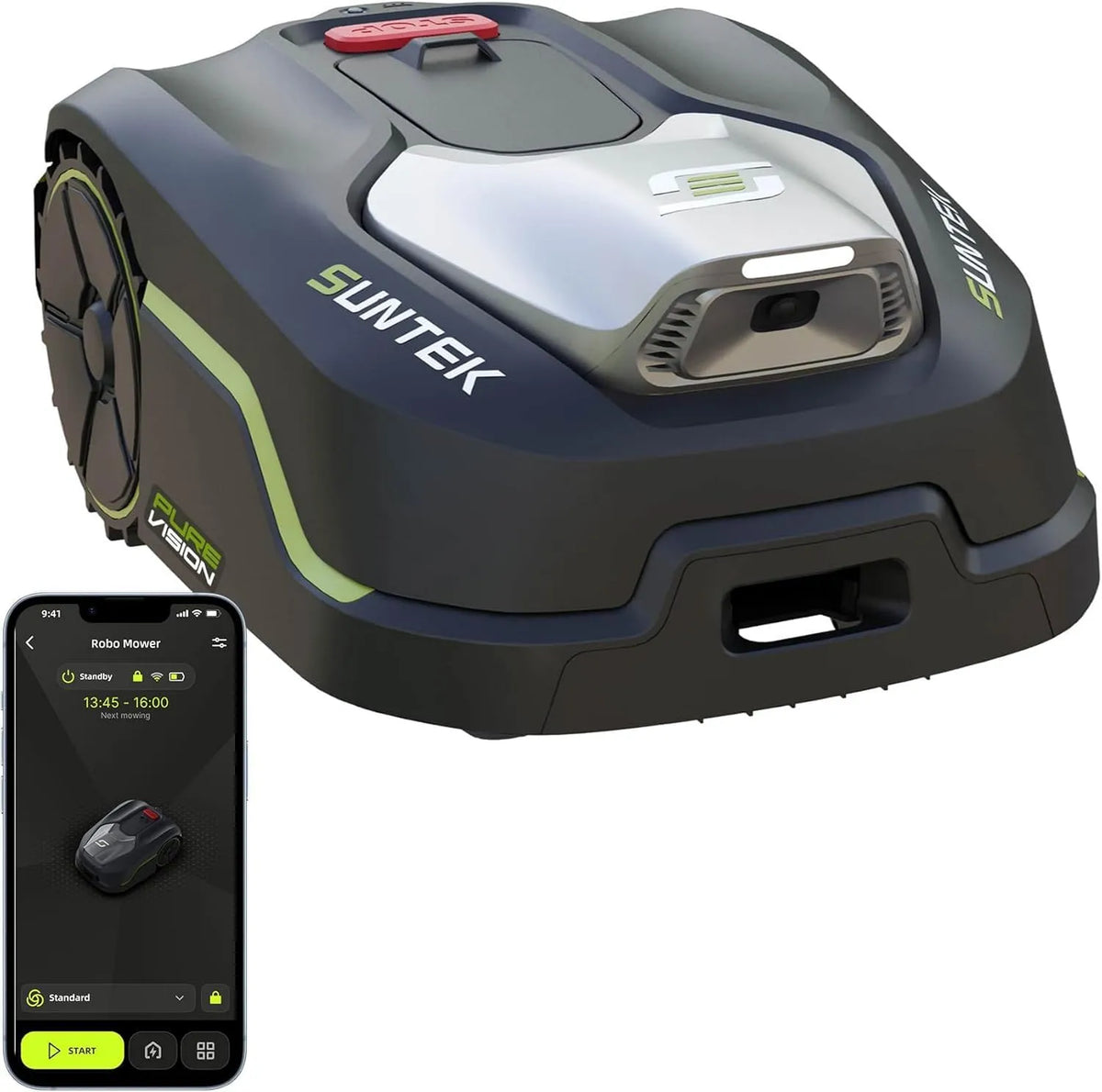 Robotmaaier IPX5 met 600 m2, 200 mm, 3 cm, 6 cm, 20 V, Bluetooth, wifi en draadloze werking