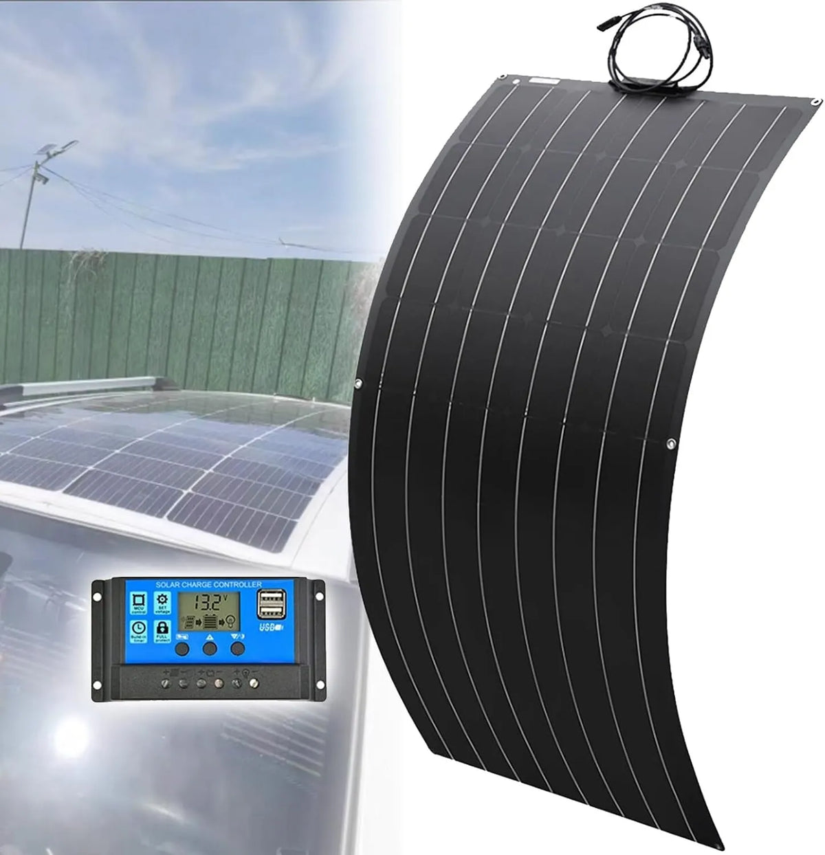 300 W 600 W 1200 W Solar kit,18V Flexible Solar Panel 23% High-Efficiency