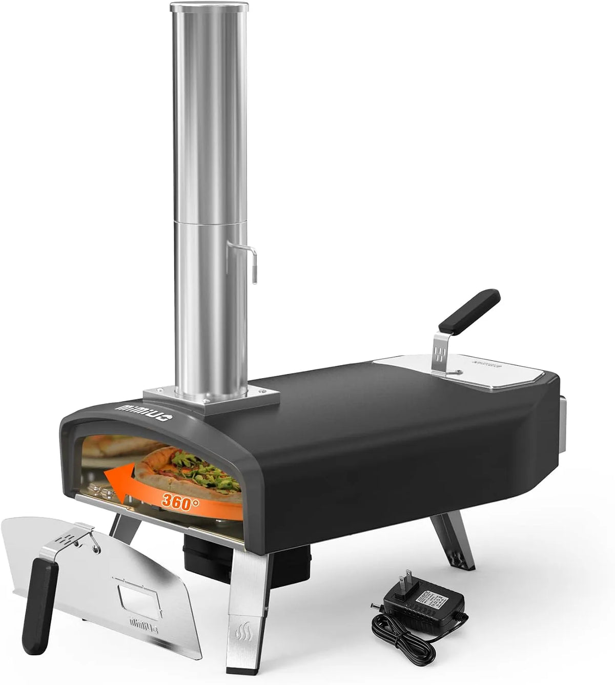 Mimiuo Pizzaoven voor buiten met 30,5 cm, 60 seconden en 10-15 minuten