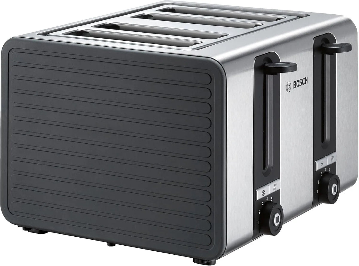 Broodrooster, TAT7S45, 1800 W, 4 sleuven, RVS/grijs, met automatische uitschakeling, met ontdooifunctie, breed, liftfunctie