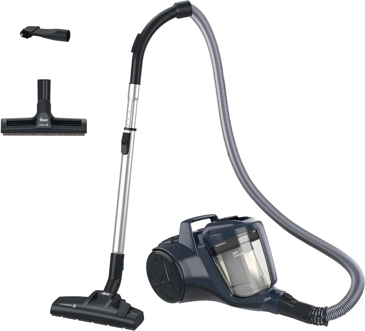Hoover Stofzuiger HP110HM met 27 cm, 41,2 cm, 28,7 cm, vermogen 700 W, capaciteit 2 liter HP110HM 011 en kleur Galaxy blauw