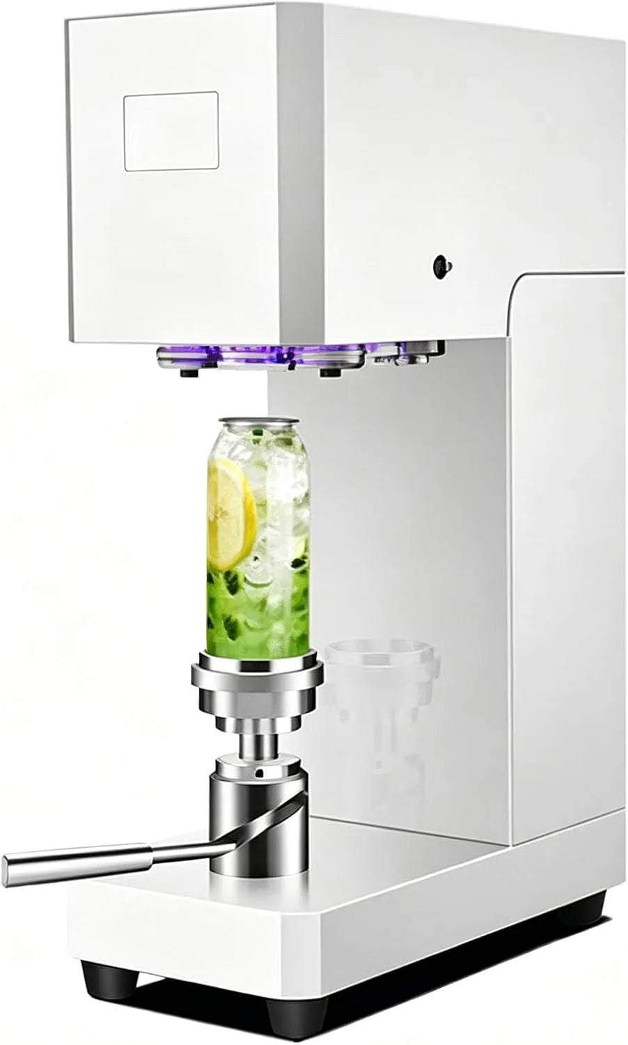 Machine, 5.5Cm, Sealer Met Lcd Display Voor Melk Thee, RVS, aluminium