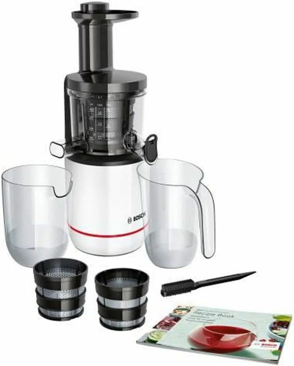 Bosch VitaExtract Slowjuicer MESM500W met 1000 ml, zwart en wit